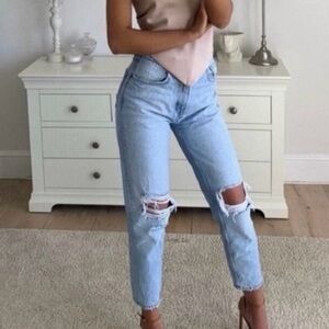 Zara ripped mom jean